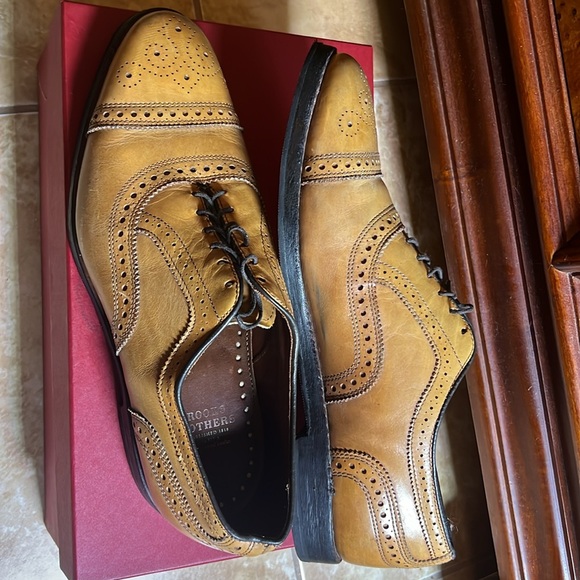 Brooks Brothers Men’s Walnut Leather Oxford , Size 10.5, Re-Soled - Picture 4 of 9